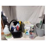 Healthcare items, cleaning supplies,