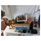 Nativity set, awards, camel