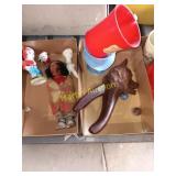 Figurines and Nutcracker and cups