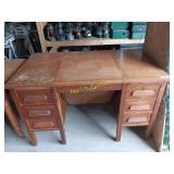 Desk with flip top