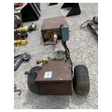 Portable electric motor to hydraulic cart