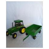 Green Tractor with Trailer +