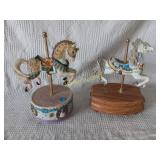Carousel Horses Music Box set +