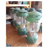 Coleman lanterns (4)