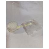 Aztec Marble Ashtray, White Glass Jewelry Holder +