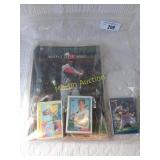 Sports card magazine and cards lot +