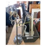 Lamp and electronic strips with basket