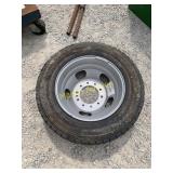 Unused 19.5 rim & tire for truck