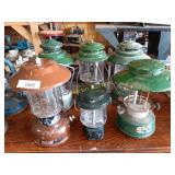 Coleman lanterns (6)
