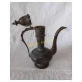 Brass Etched Tea Pot +