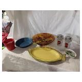 Glassware,  stoneware