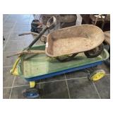 Two antique yard carts