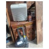 Cabinet, pressure washer, air purifier