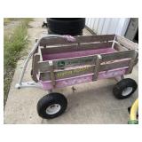 John Deere pink cart on wheels