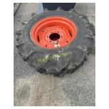 Two farm equipment tires