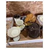 Antique glass pieces