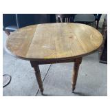 Wooden round table