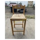 Tall wooden chair