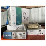 Kitchen and bathroom sink faucets