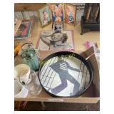 Antique Marilyn Monroe and Elvis pieces