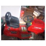 42' Troy bilt lawn mower, turns over butt will