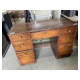 Brown wooden desk