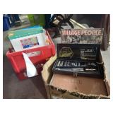 Vintage records plus true craft 18 piece socket