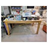 Table with paints