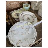 Antique glass plates
