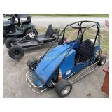 Blue go kart