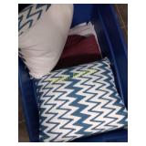 Tote With Throw Pillows