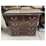 Wooden dresser plus mirror