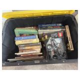17 Gallon Tote Plus Filled With Books