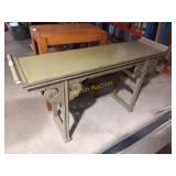 Green buffet table