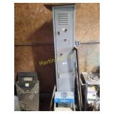 Locker with small step stool