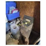 Sandblaster and computer with shelf