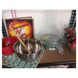 Glassware and cookware and records
