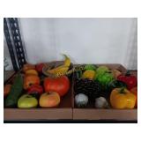 Fruit, glass and plastic