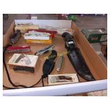 Knives and misc - top shelf contents