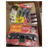 Fishing baits plus hands-free flashlight