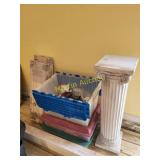 Plant stand and misc boxes