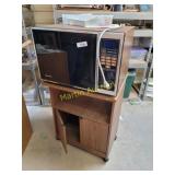 Microwave and cart