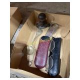 Antique glasses plus miscellaneous