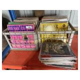 Two crates full of old-school records plus bundle