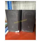Two black speakers