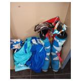 Dirtbike goggles, jersey/pants, boots and gloves