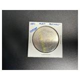 1887 Morgan Silver dollar  TJ