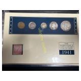 The war, World War II coin and stamp collection TL