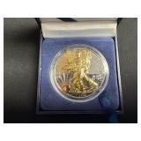 2010 Gold Layered Silver Eagle  TJ