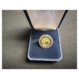 Ring with gold coin  TJ